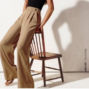 Wide Leg Pants with Pleats
